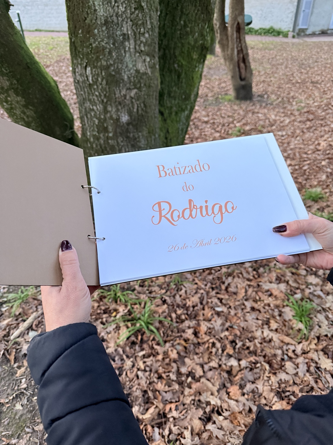 Livro de honra personalizado para batizado