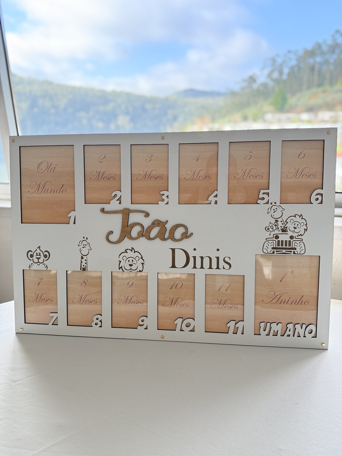 Quadro do primeiro aninho personalizado com nome